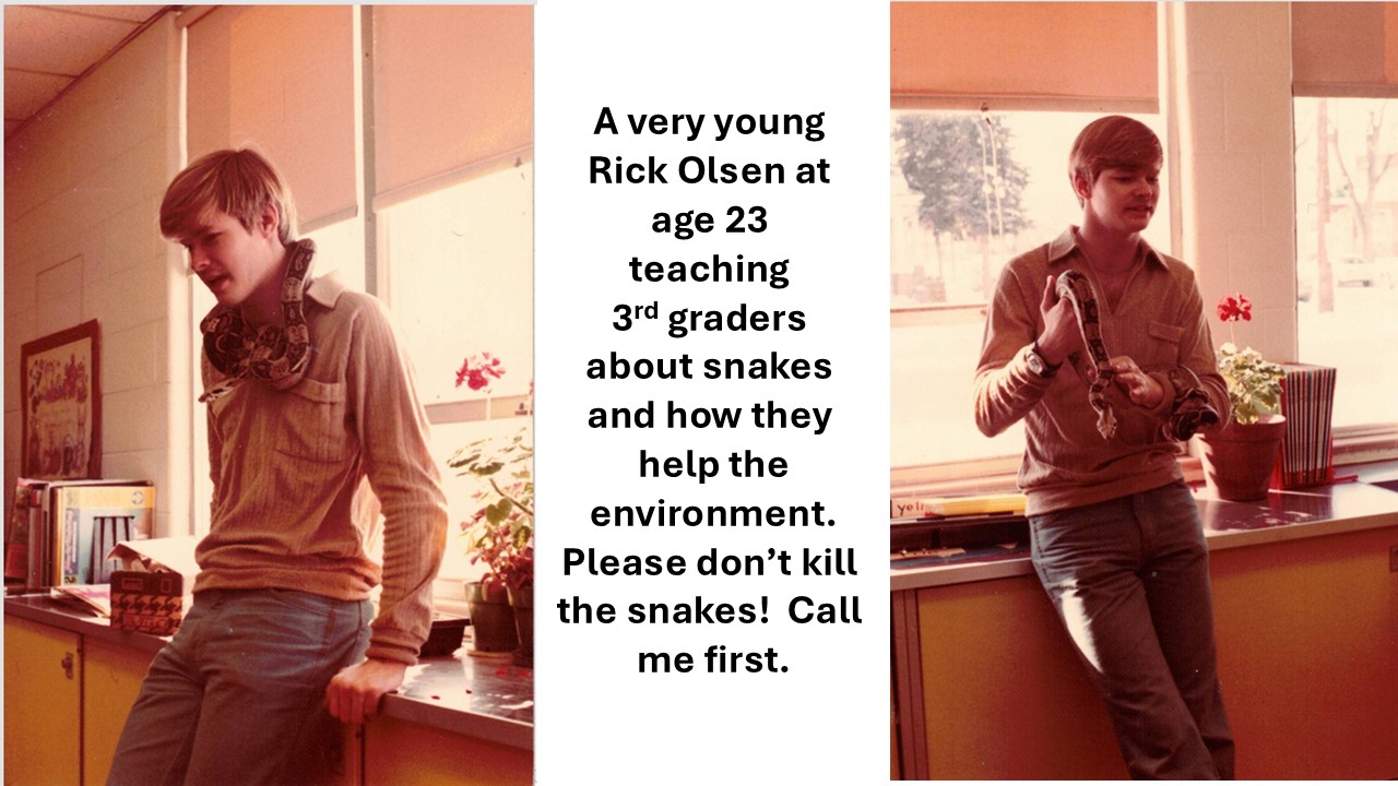 Rick Olsen and 3rd graders